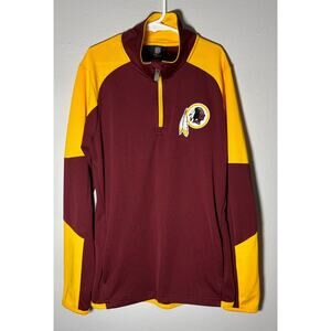 Washington Redskins NFL Youth 1/4 Zip Activewear Lightweight Jacket Burgundy M